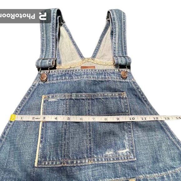 JOE'S Denim Skirtall Overall Mini Skirt Collector's Edition SELVEDGE Den… - Picture 16 of 16